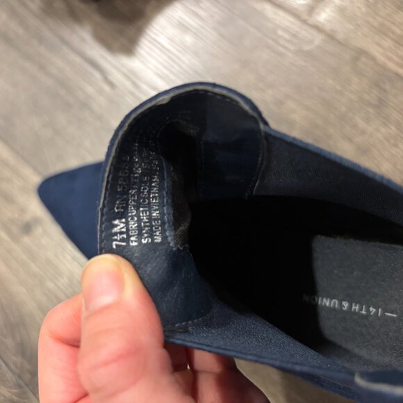 14th & Union Blue Heeled Boots (Size 7.5) - Picture 5 of 6